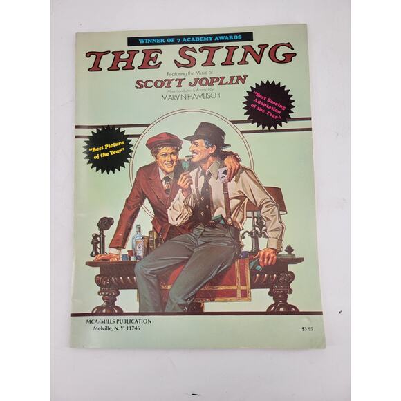 The Sting Sheet Music Song Book Music of Scott Joplin 1974 MCA Music - Picture 1 of 4